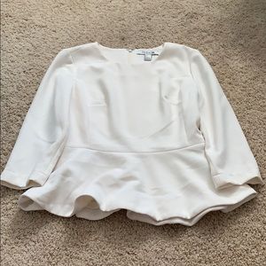 Cream trim tulip top